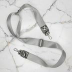 Silver Python Duffel Bag