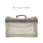 Silver Python Duffel Bag
