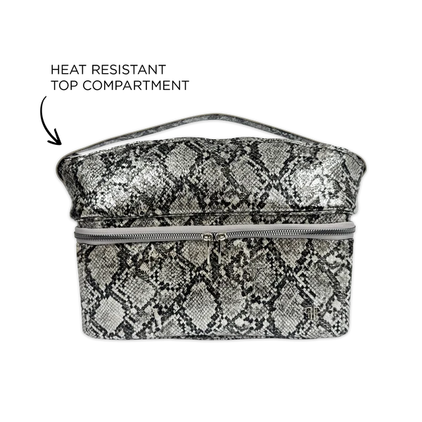 Silver Python Stylist Bag