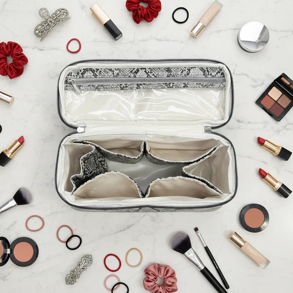 Silver Python Stylist Bag