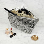 Silver Python Stylist Bag
