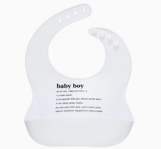 Baby Boy Silicone Bib