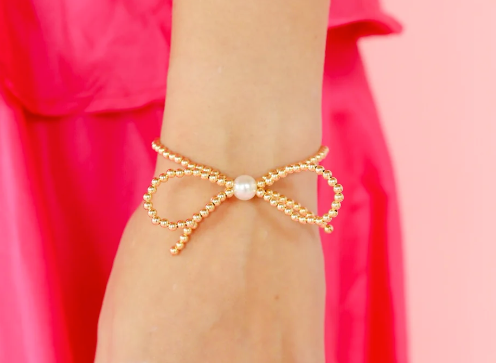 BB Gold Bow Bracelet