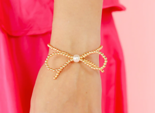 BB Gold Bow Bracelet