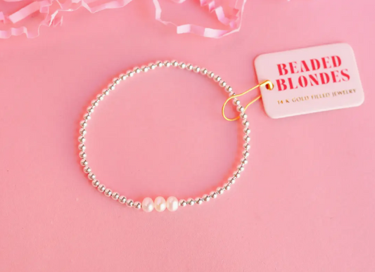 BB Harper Bracelet in Silver: Extended 7.25 inch