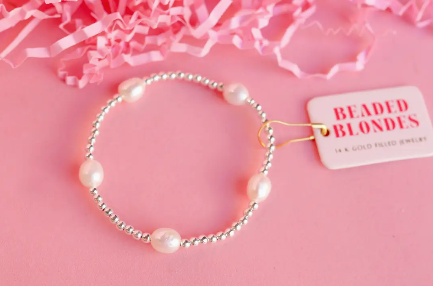 BB Pearl Poppi Bracelet in Silver