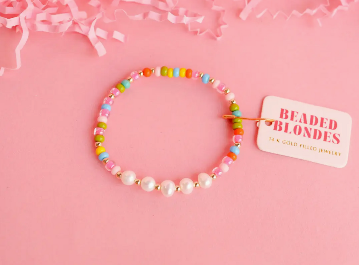 BB Tatum Multicolor Sprinkle Bracelet: Extended 7.25 inch