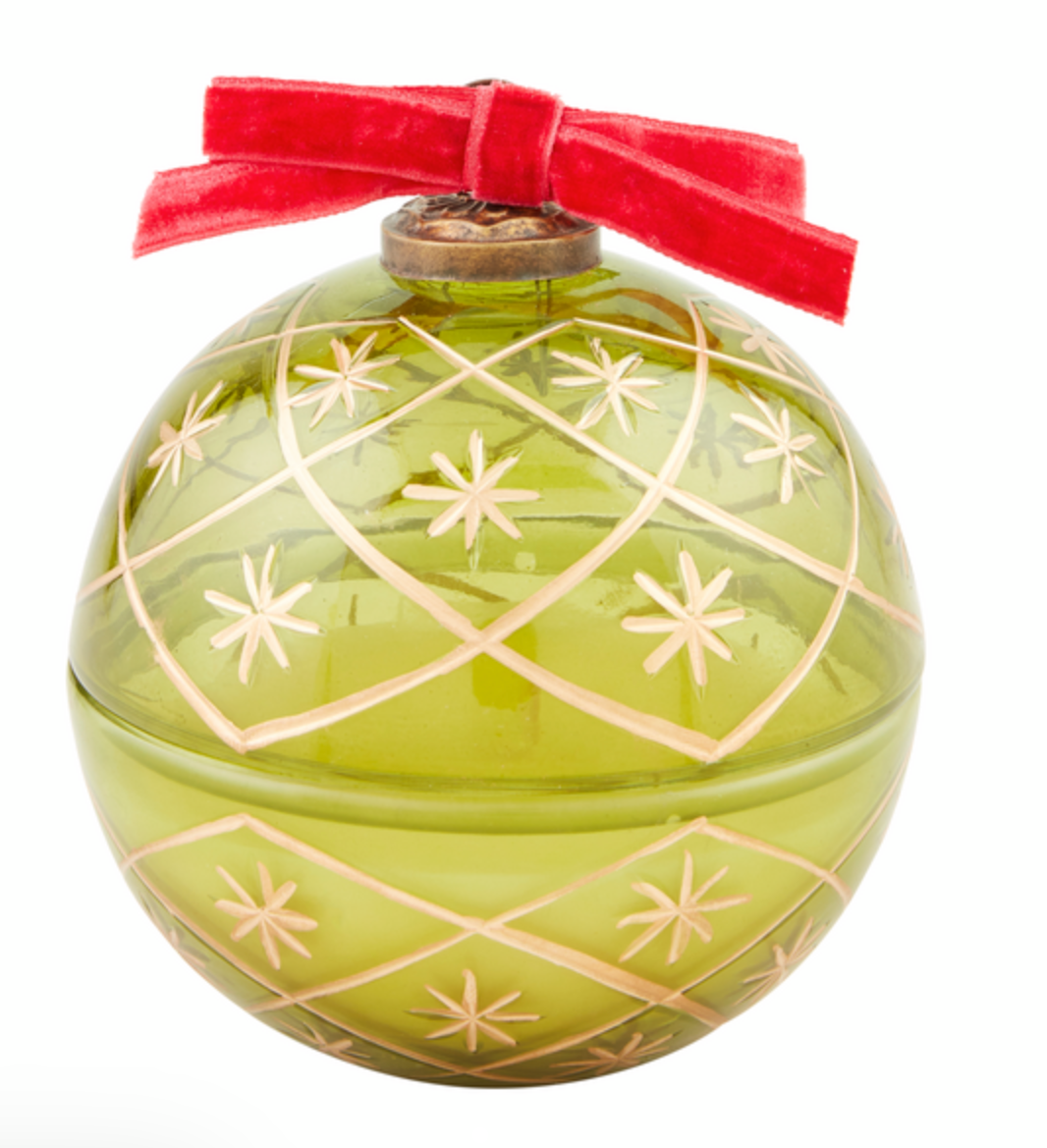 Glass Ornament Candle