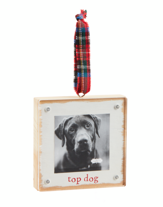 Top Dog Frame Ornament