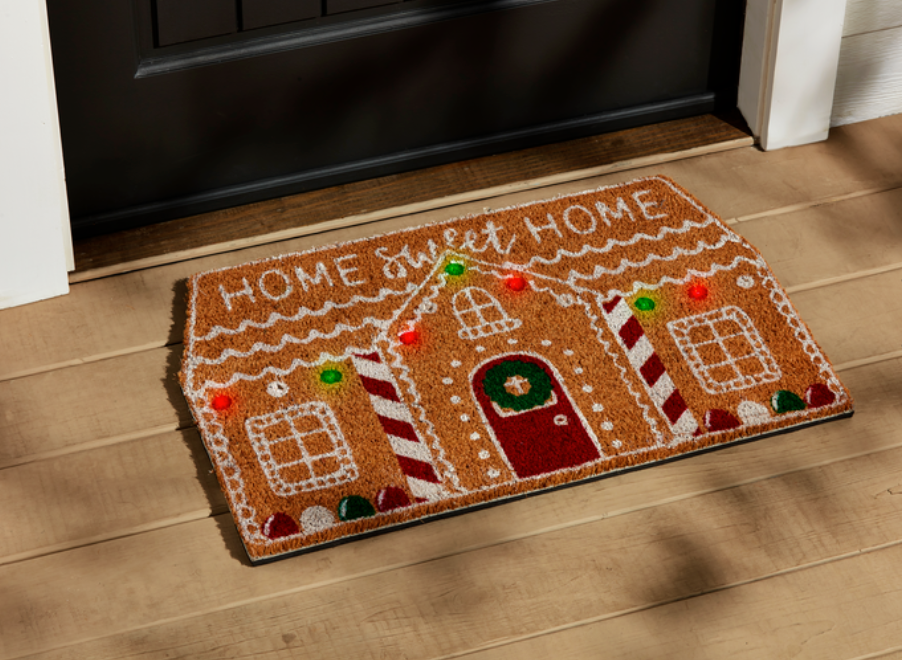 Lighted Gingerbread Mat