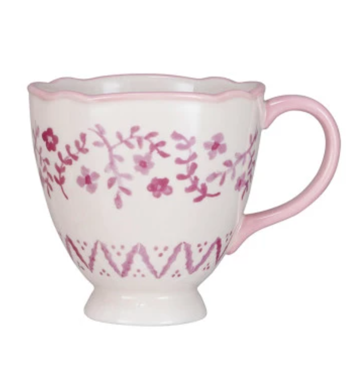 Pink Vintage Holiday Teacup