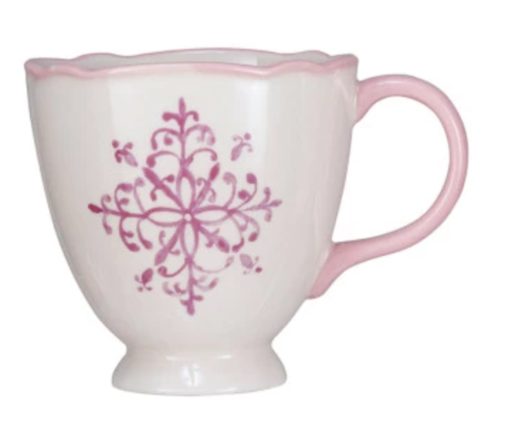 Pink Vintage Holiday Teacup