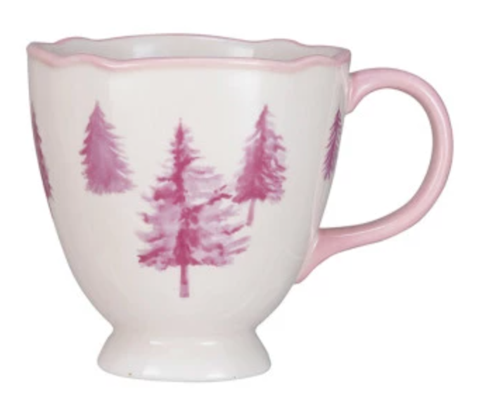 Pink Vintage Holiday Teacup