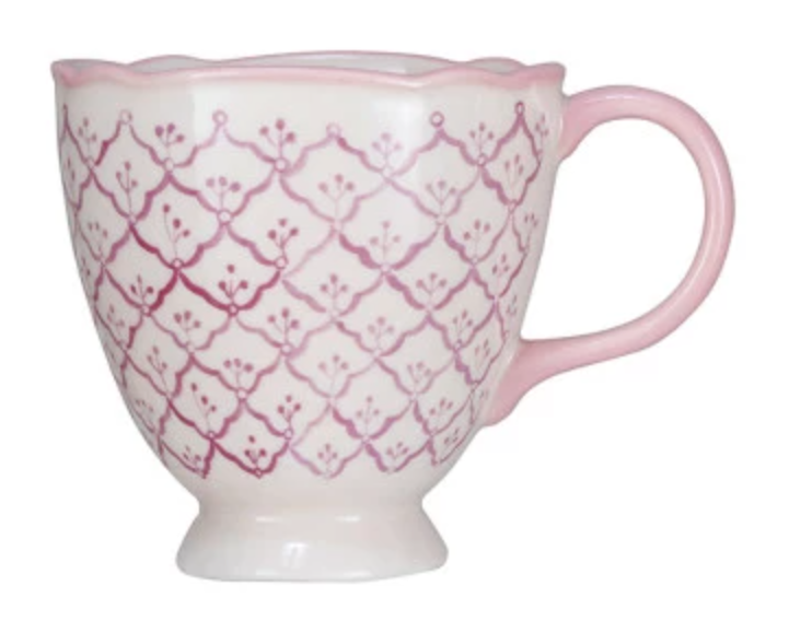 Pink Vintage Holiday Teacup