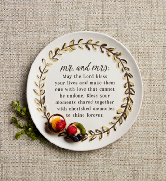 Mr. & Mrs. Blessing Plate