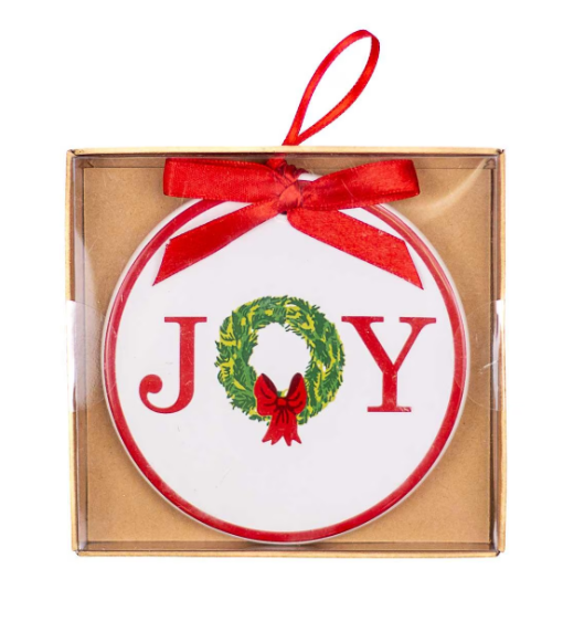 Joy Wreath Ornament