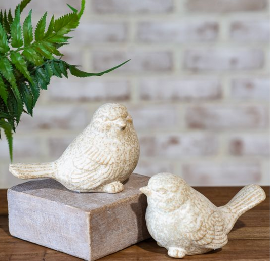 Beige Ceramic Birds
