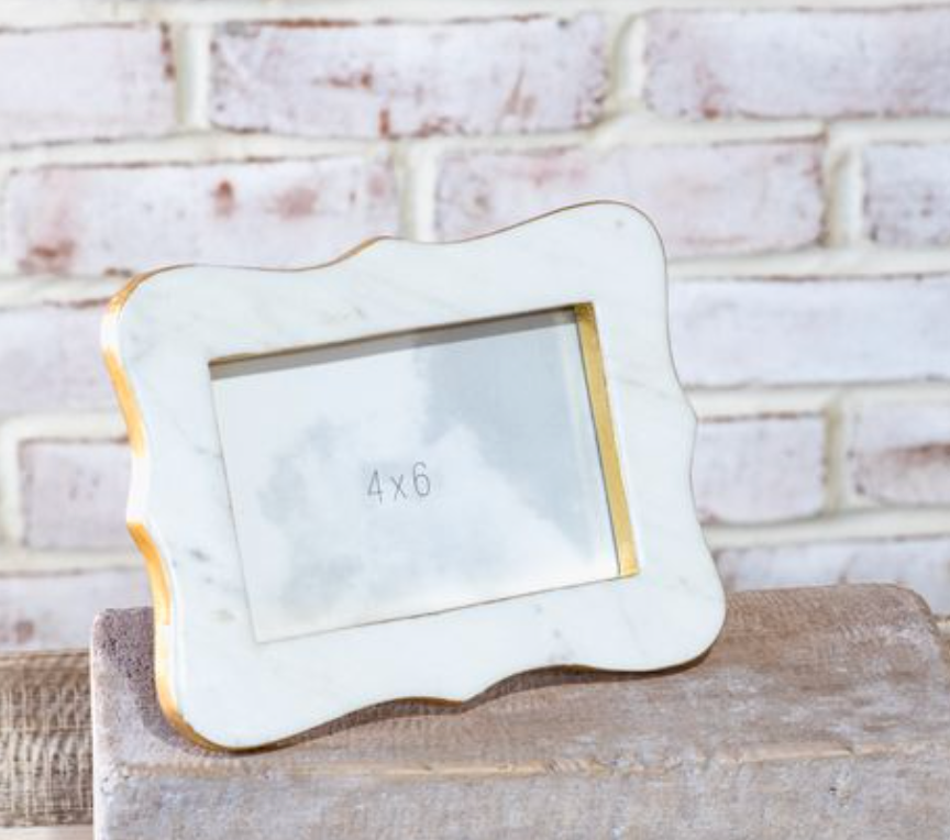 French Curve Marble Frame