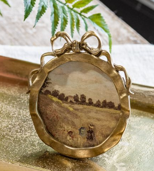 Bow/Ribbon Pewter Picture Frame
