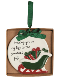 Sleigh Thank You Ornament