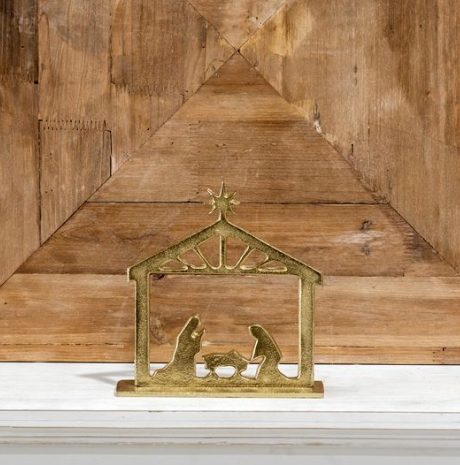 Gold Nativity Table Decoration