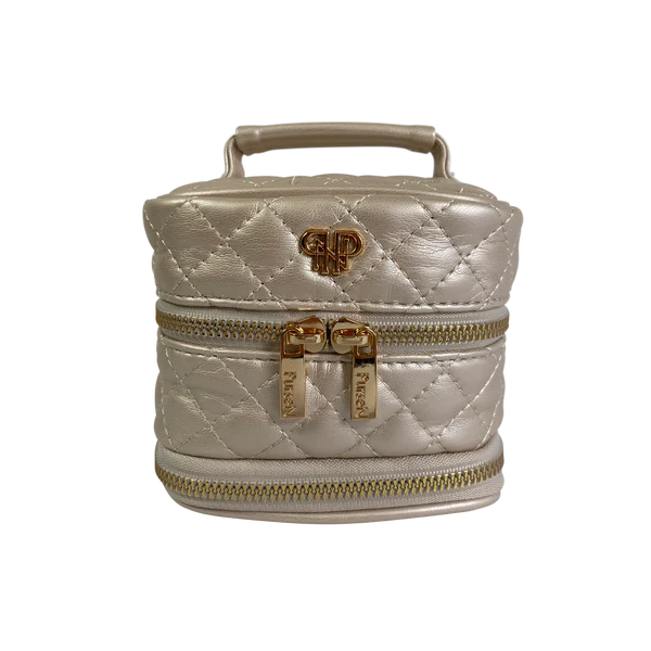 Pearl Quilted Weekender Jewelry Case