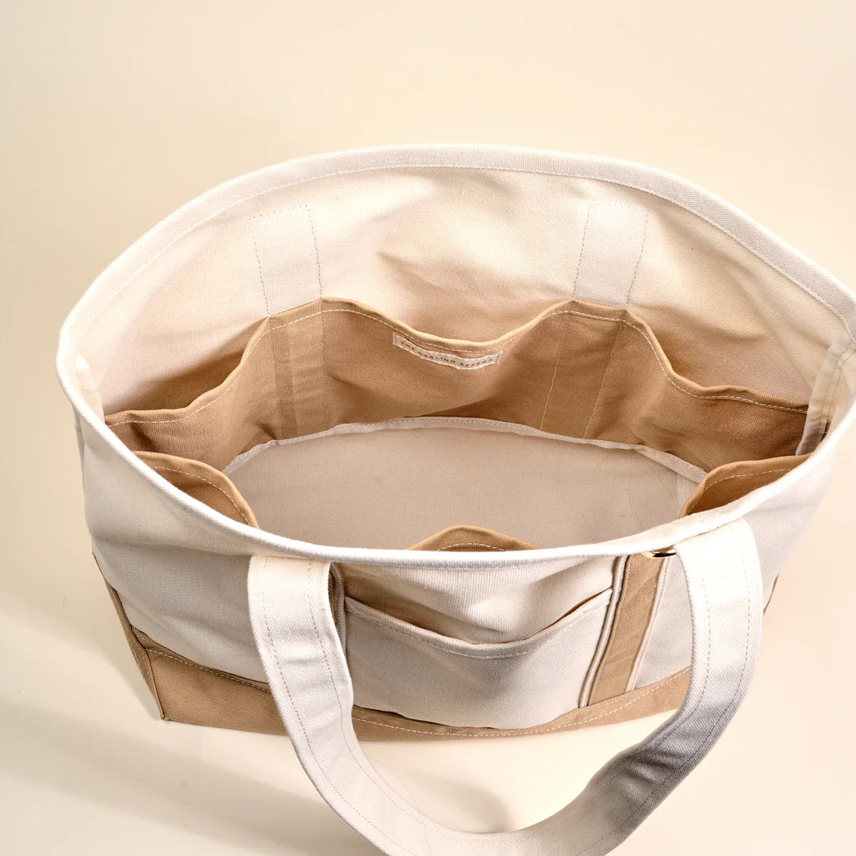 Beige Canvas Bag