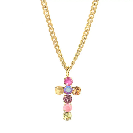 Cross Necklace in Ombre