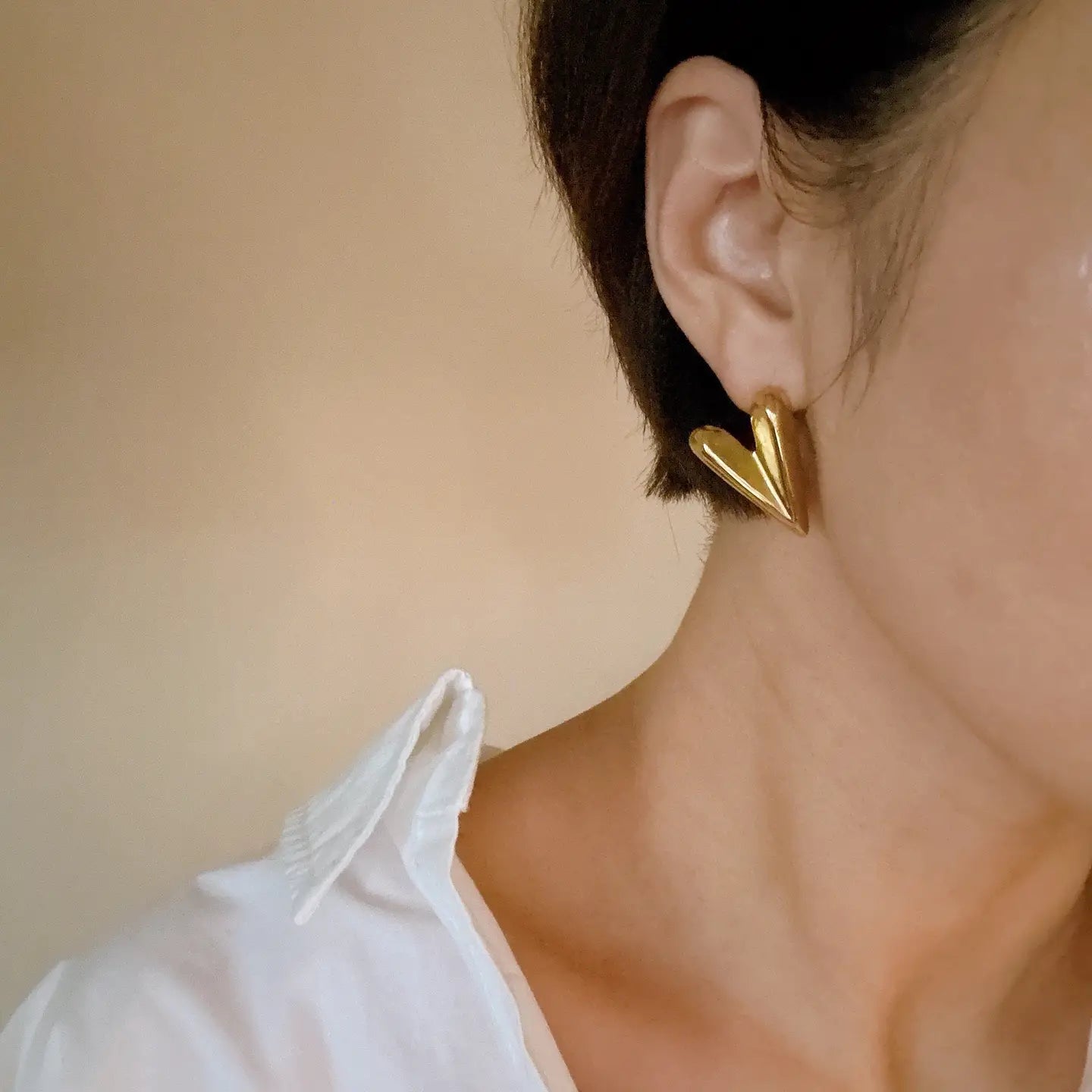 Hey Love Heart Studs