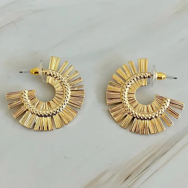 Sunburst Beauty Hoops