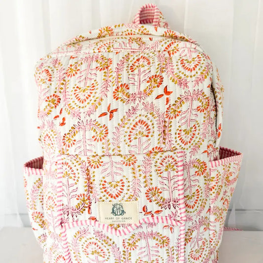 Dahlia Scalloped Quilted Backpack