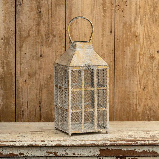 Gold Windowpane Lantern