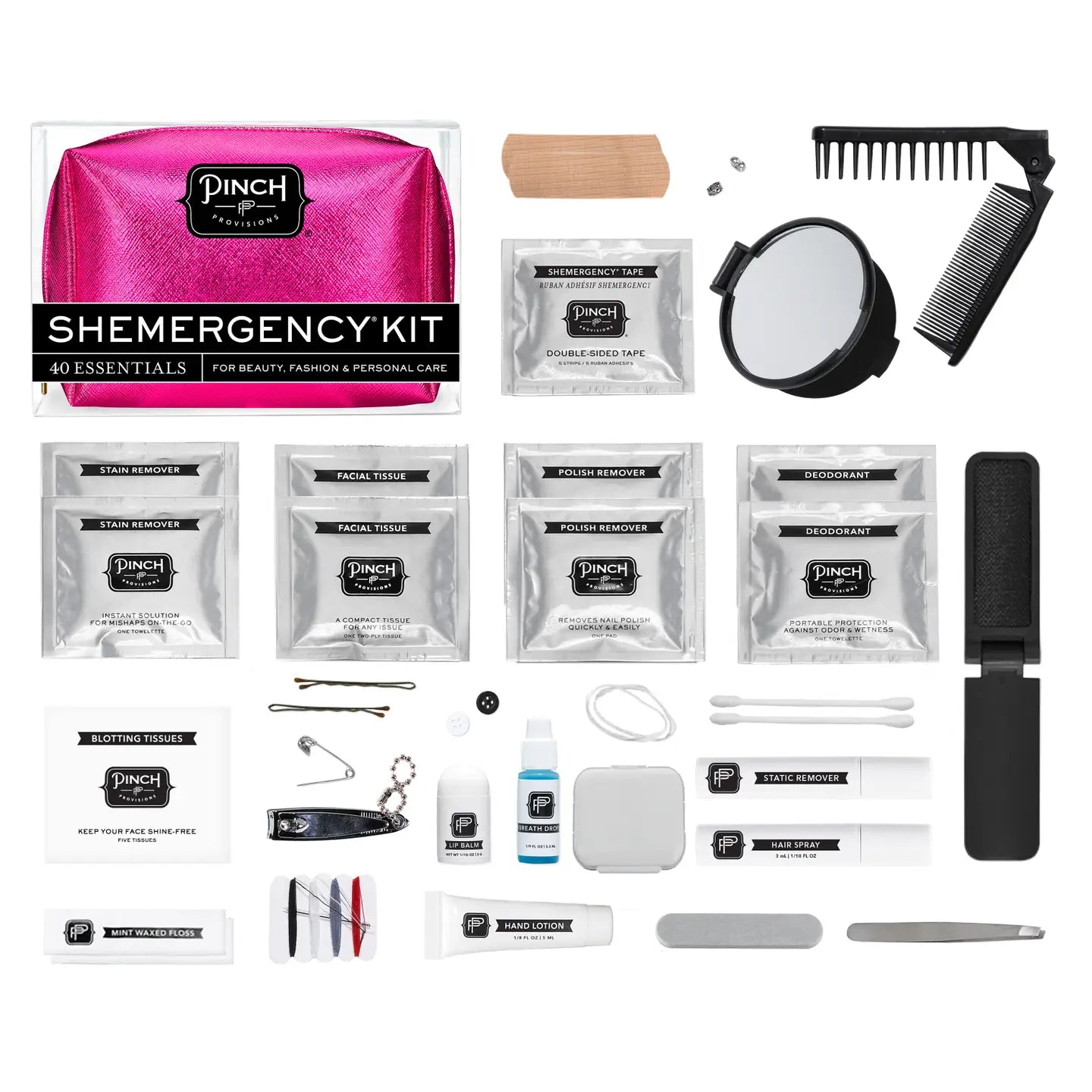 Pink Metallic Shemergency Kit