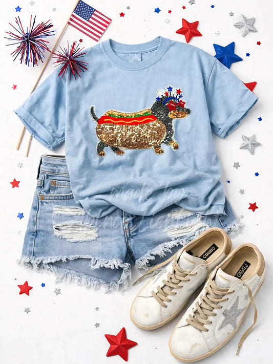 Sequin Hotdog Tee