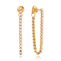 Single Tennis Chain Earrings