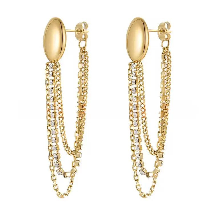 Tennis Chain Earrings