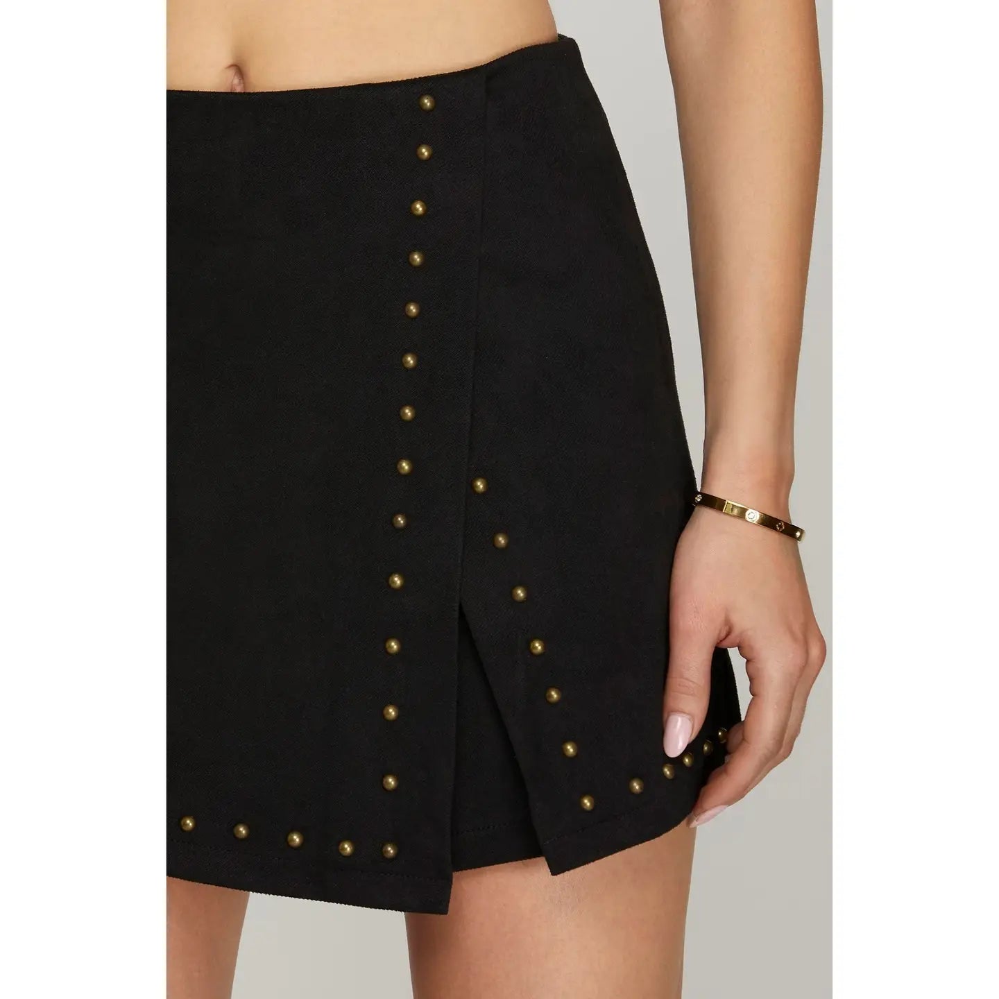 Studded Wrap Skort