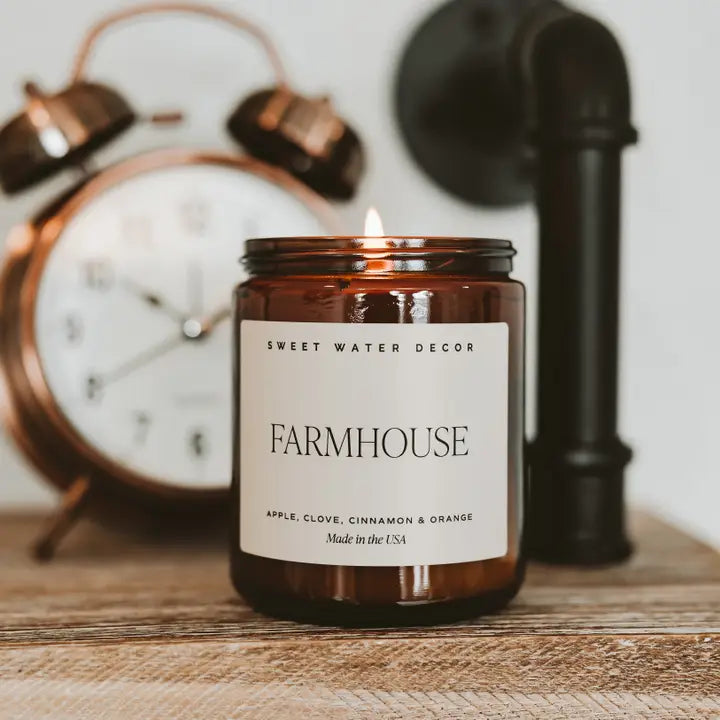 Farmhouse 9oz Amber Candle