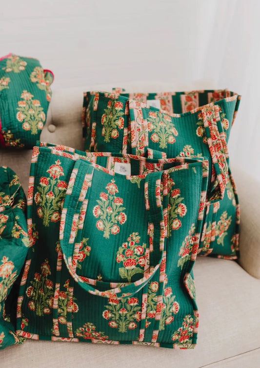 Elodie Luxe Quilted Tote