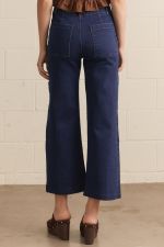 Dark Denim Front Seam Jeans