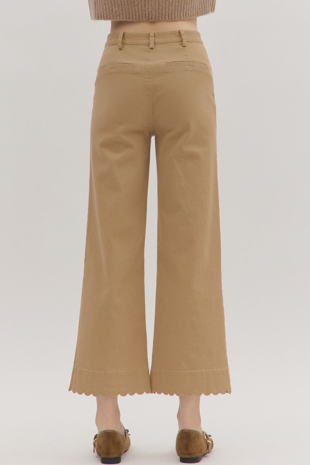 Camel Scallop Pants
