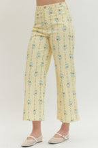 Yellow Floral Pants