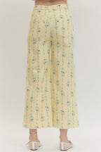 Yellow Floral Pants