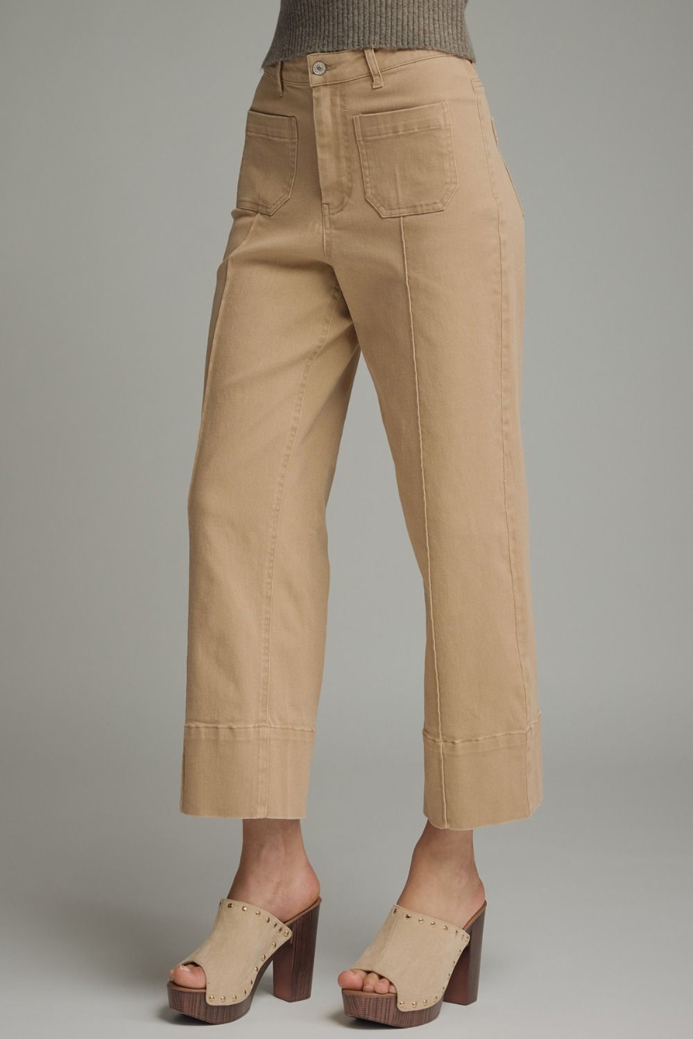 Wide Leg Camel Pants