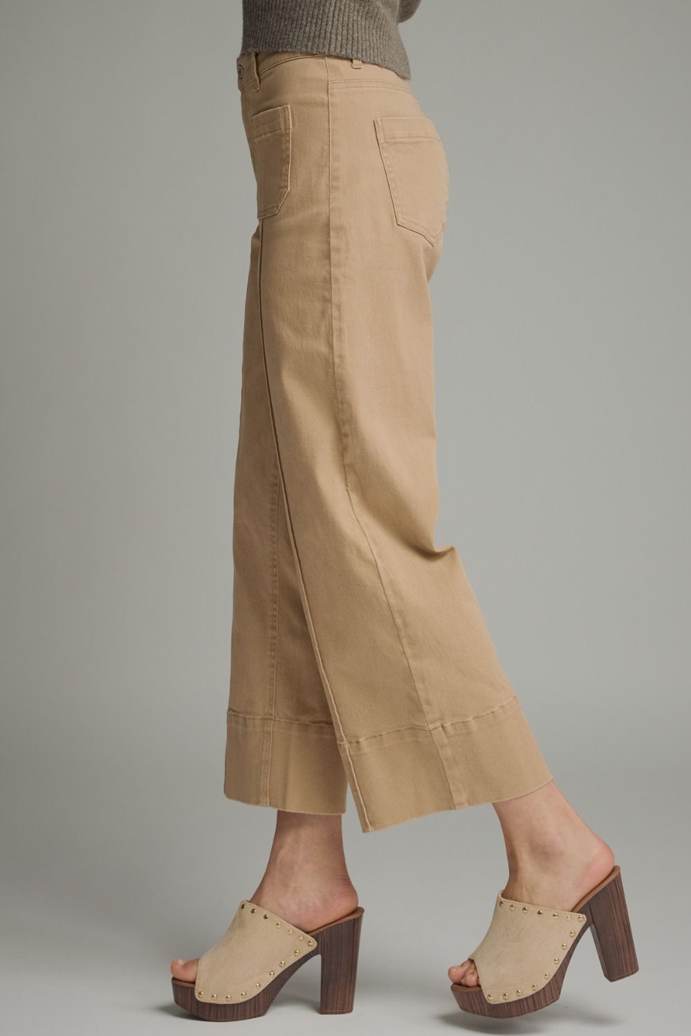 Wide Leg Camel Pants