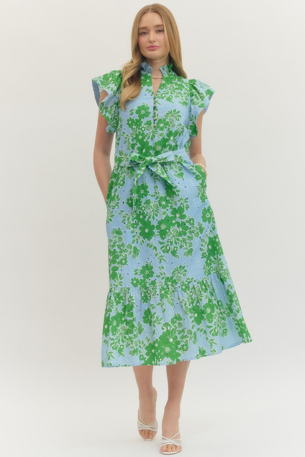 Green Garden Party Dress