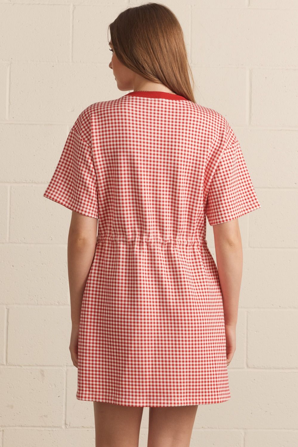 Red Gingham Mini Dress