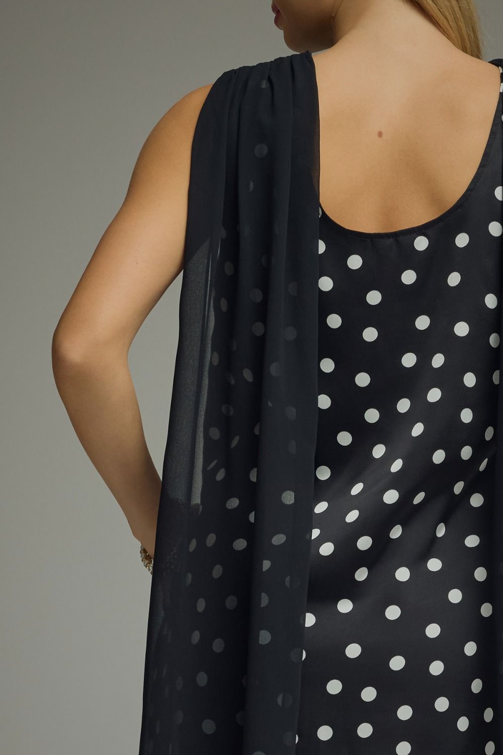 Black Polka Dot Mini Dress