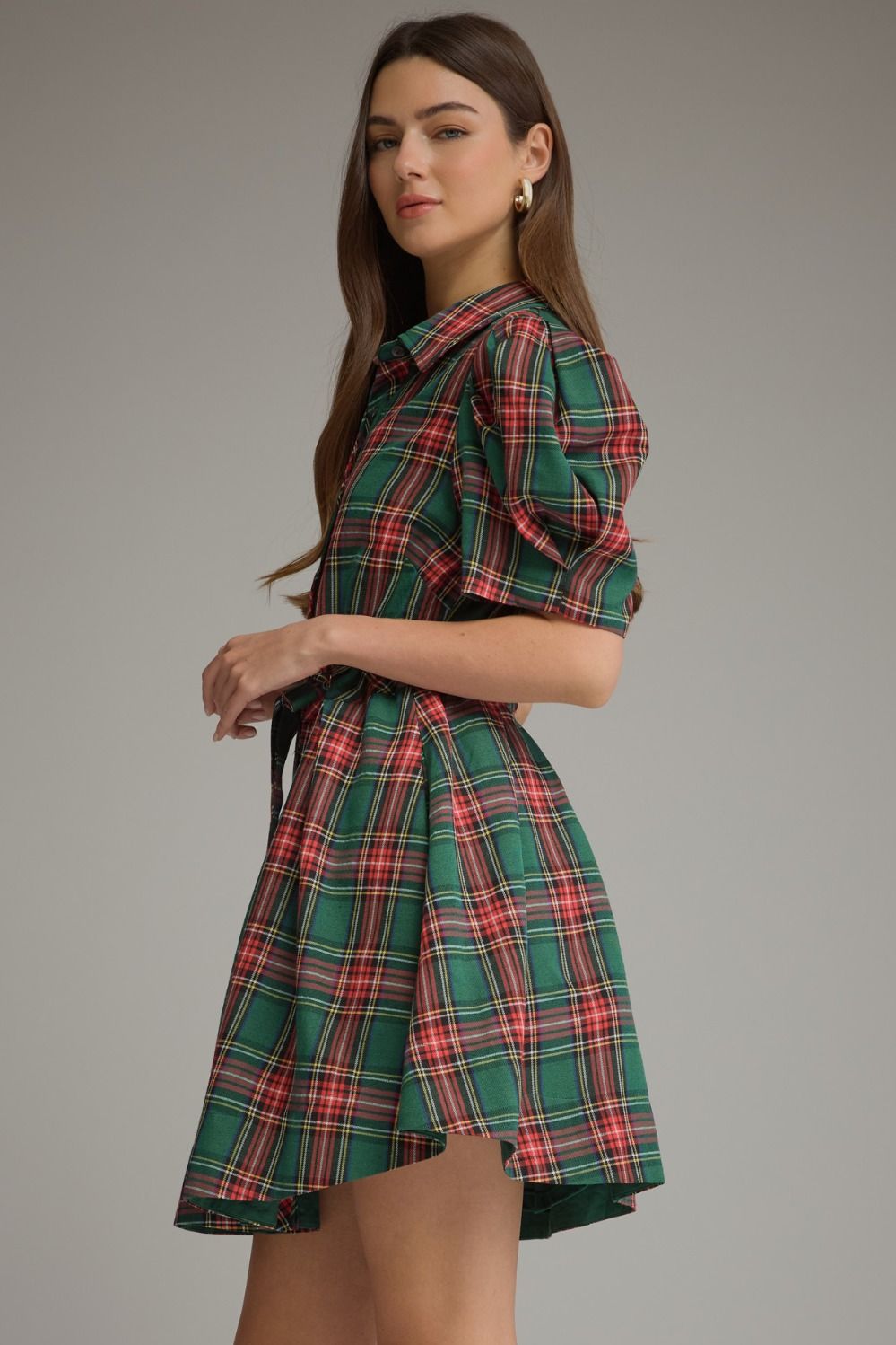 Mistletoe Plaid Dress