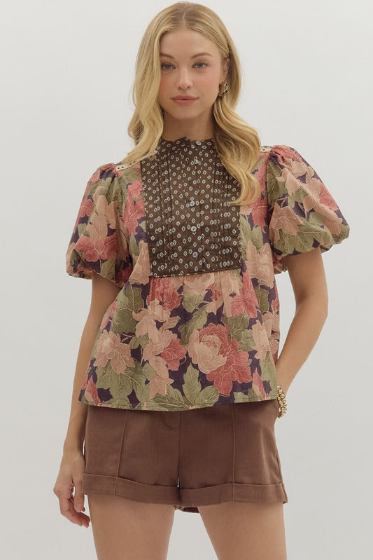 Falling in Floral Top